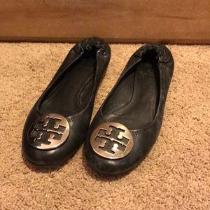Black Tory Burch Reva Flats